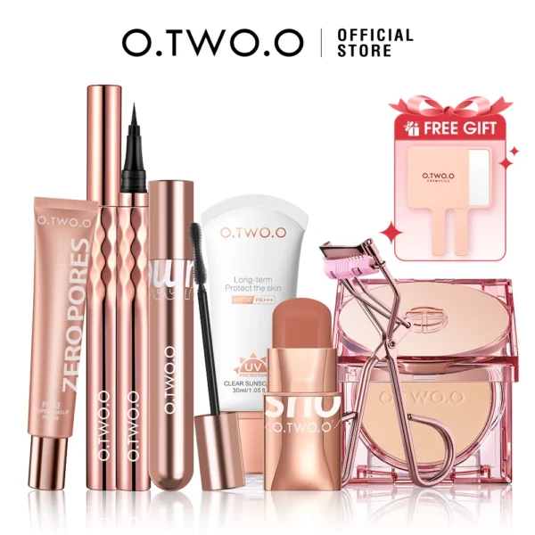 مجموعة مكياج كاملة O.TWO.O – طقم 8 قطع