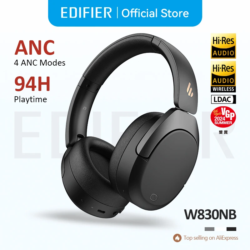 سماعات Edifier W830NB اللاسلكية مع إلغاء الضوضاء
