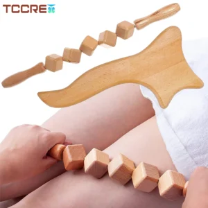 مجموعة 2 قطع أدوات مساج خشبية – لتصريف لمفاوي وعلاج السيلوليت