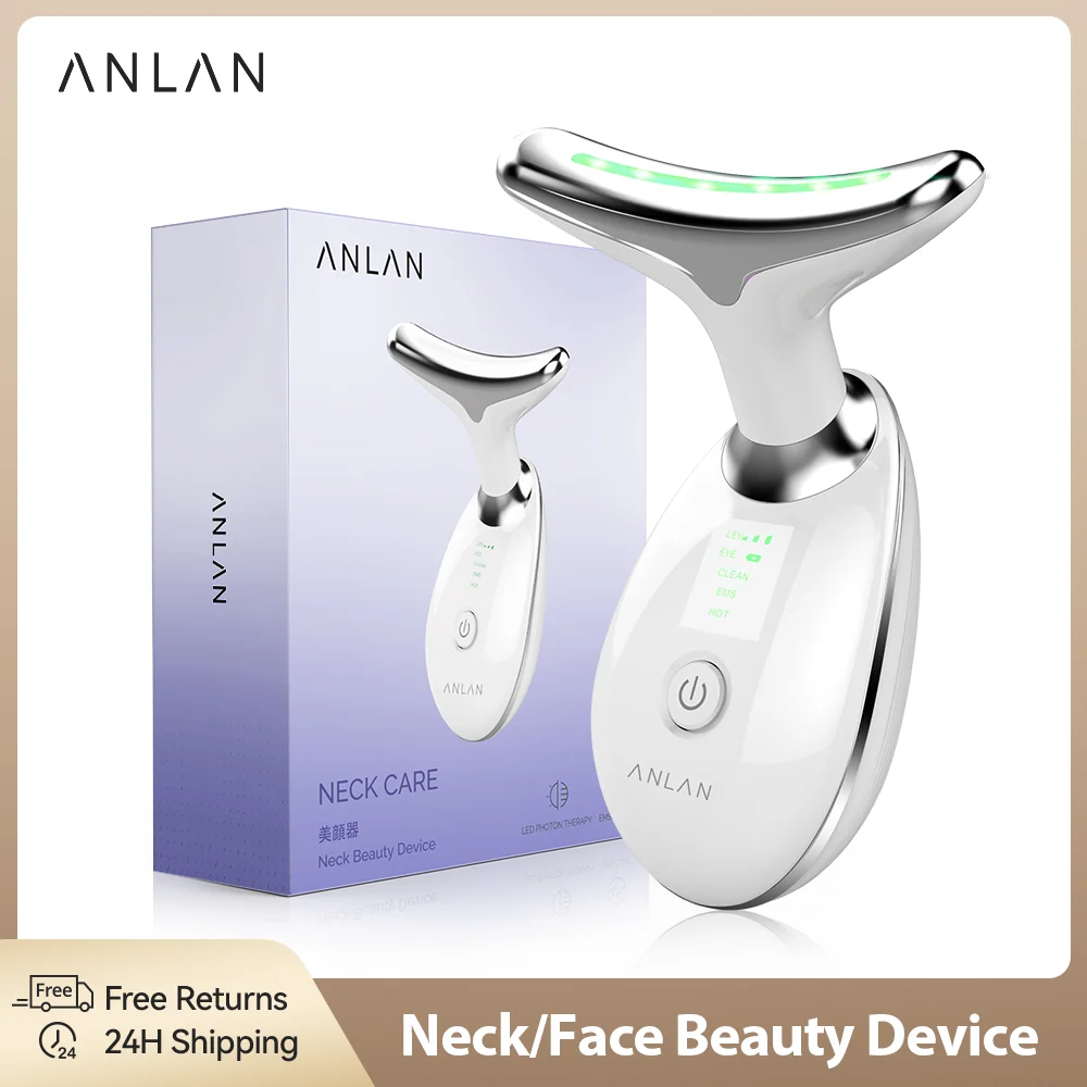 جهاز تجميل الوجه والرقبة- ANLAN- بتقنية -EMS-