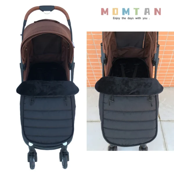 كيس نوم دافئ لعربة الأطفال من MomTan® – تصميم مغلف قطني ناعم متوافق مع YoyaPlus