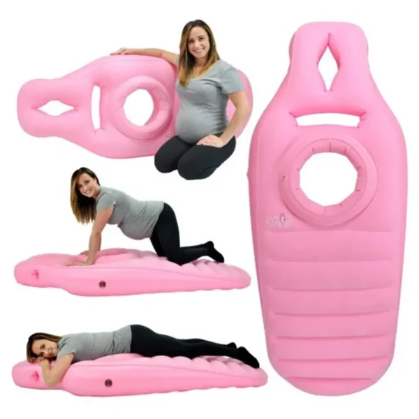وسادة نفخ للحمل على شكل O – حصيرة استرخاء للحوامل - Image 2