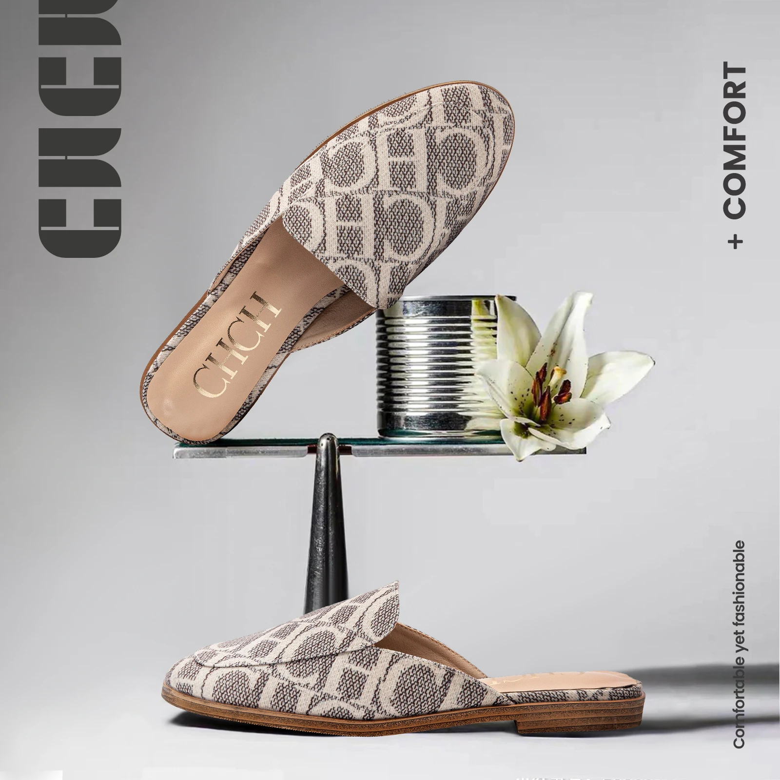 حذاء داخلي مغلق من الأمام للفتيات ، شباشب ناعمة مانعة للإنزلاق ، قاع مسطح ، مقدمة مدببة ، غرفة نوم ، علامة تجارية فاخرة