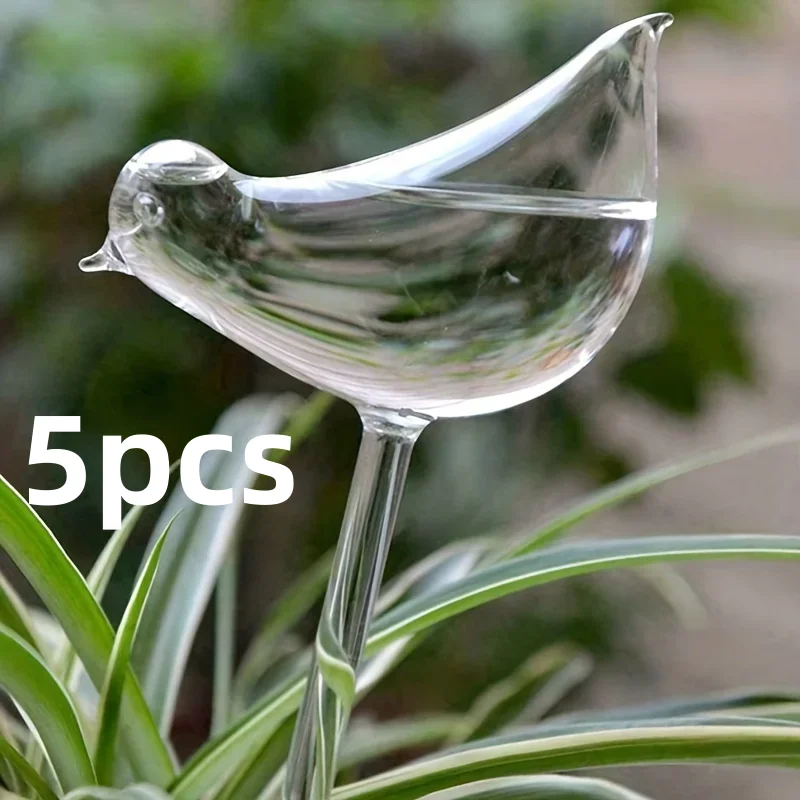 موزع ماء أوتوماتيكي للطيور – 3 أو 5 قطع (بلاستيك تقليد زجاج)**