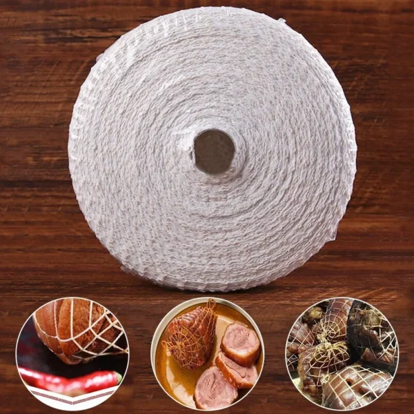 شبكة قطنية لتغليف اللحوم والسجق – 3 متر (أداة تعبئة منزلية)** - Image 5