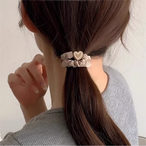 10 أربطة شعر جلدية – مرنة وعملية بذيل حصان أنيق - Image 5