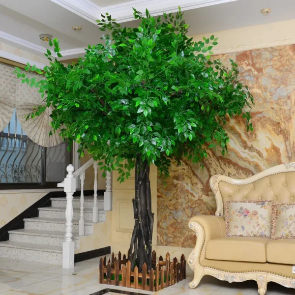 شجرة زهور صناعية فاخرة – خوخ، كرز، وقيقب أحمر لتزيين المناسبات والمنازل - Image 6