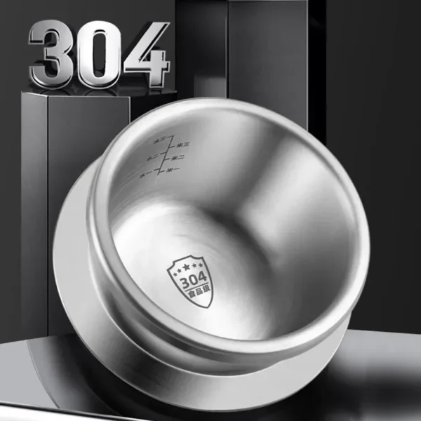 0.8-2L التخييم في الهواء الطلق قدر الضغط الصغير 304 الفولاذ المقاوم للصدأ المحمولة جهاز طهي الأرز للمطبخ الطبخ أداة قدر الضغط - Image 5